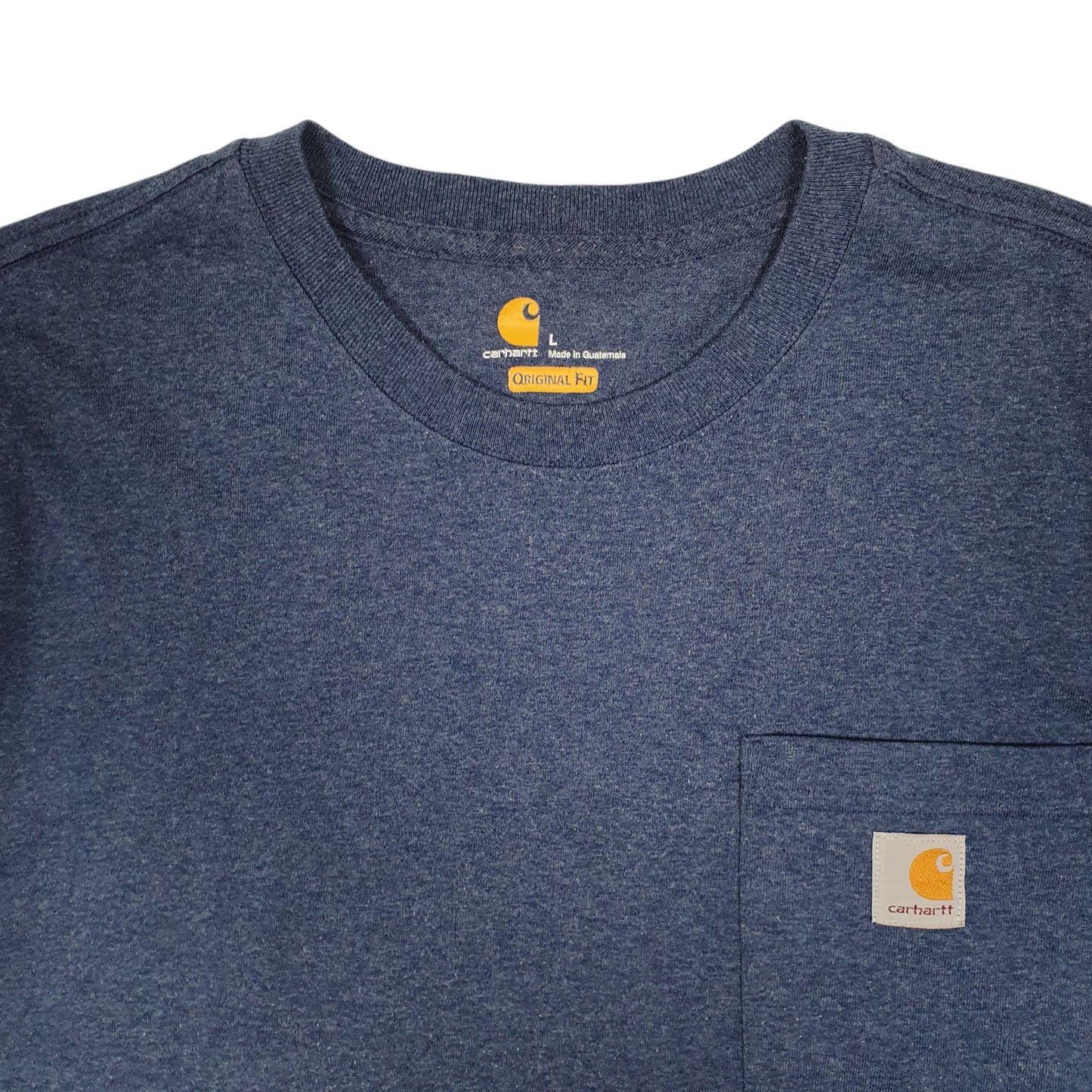 Mens Blue Carhartt  Quarter Zip T Shirt