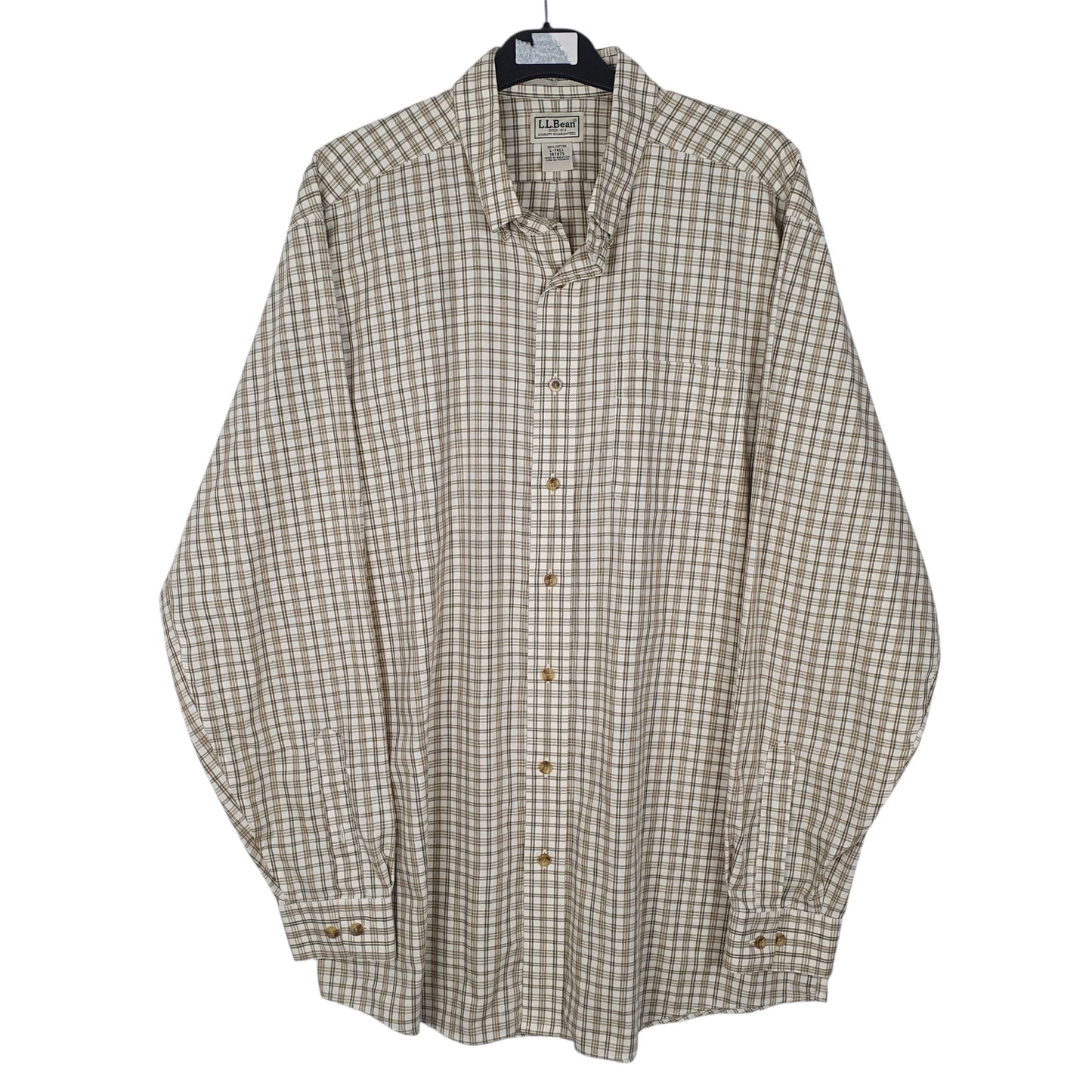 Mens Green L.L.Bean  Long Sleeve Shirt