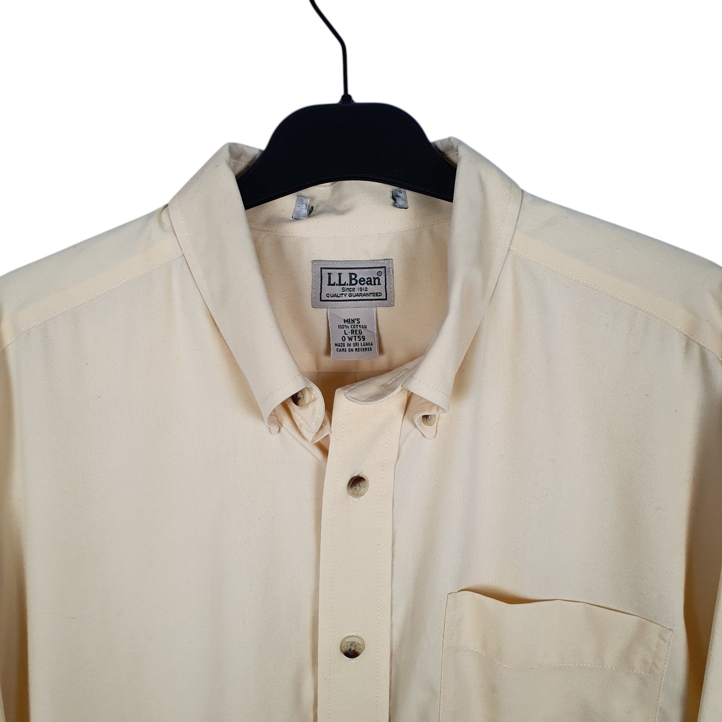 Mens Yellow L.L.Bean   Shirt