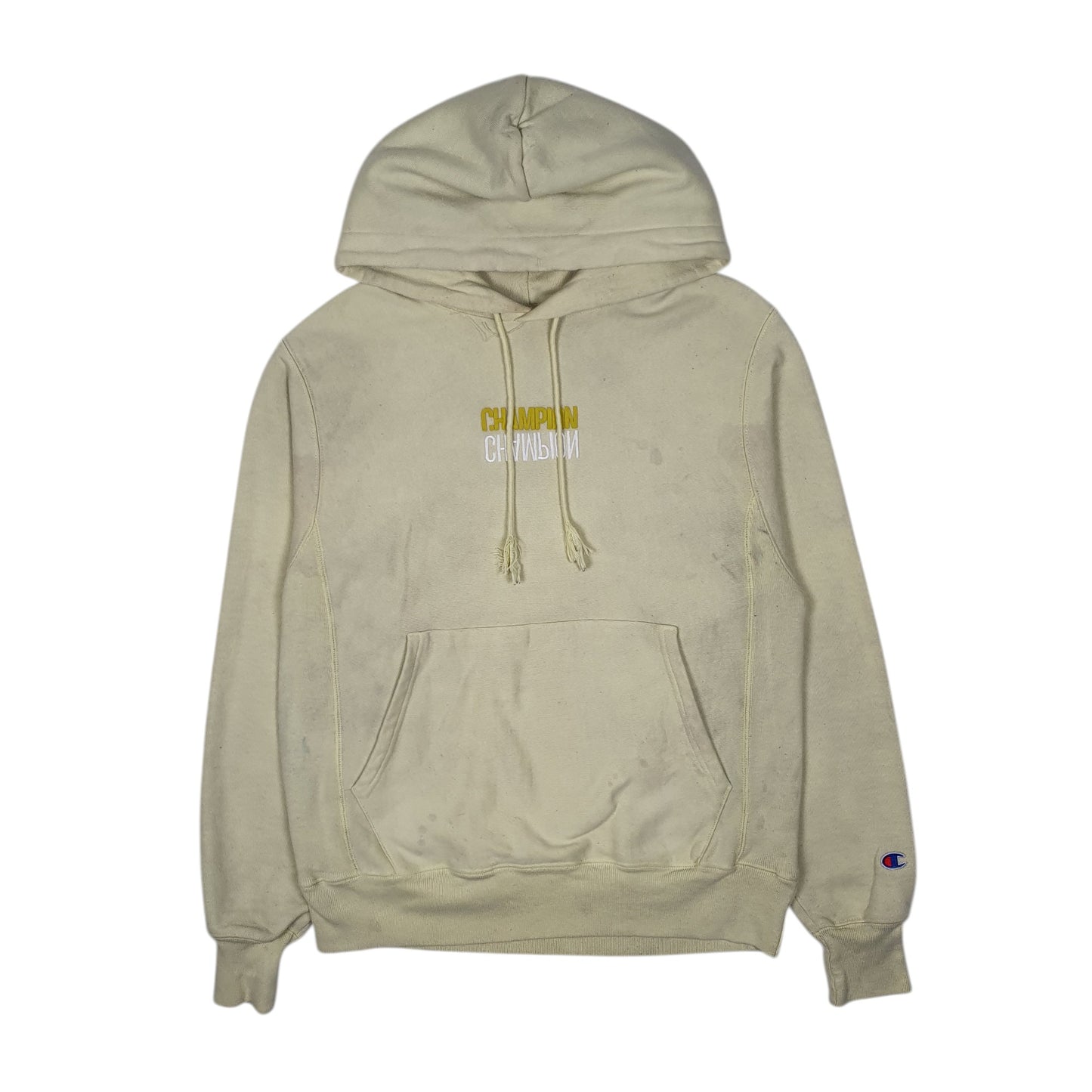 Mens Green Champion Reverse Weave Hoodie Jumper