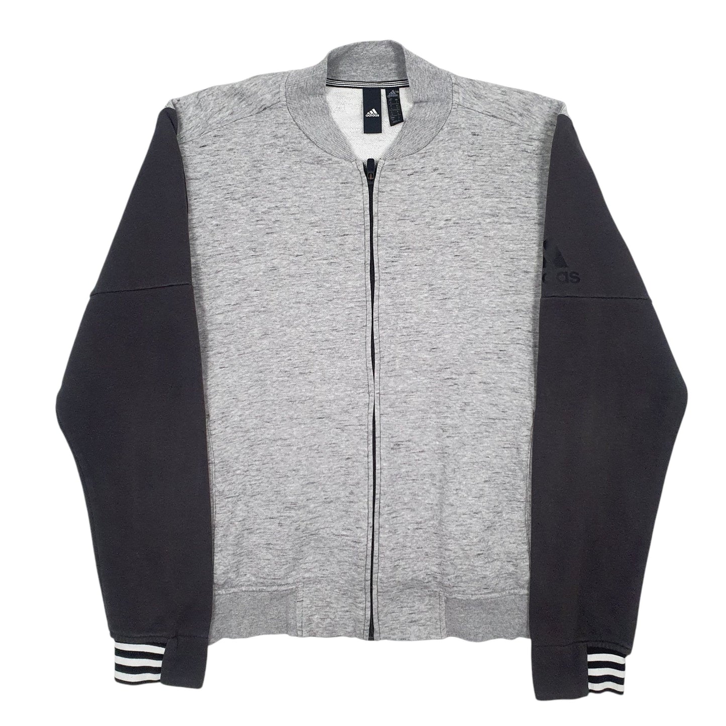 Mens Grey Adidas  Full Zip Jumper