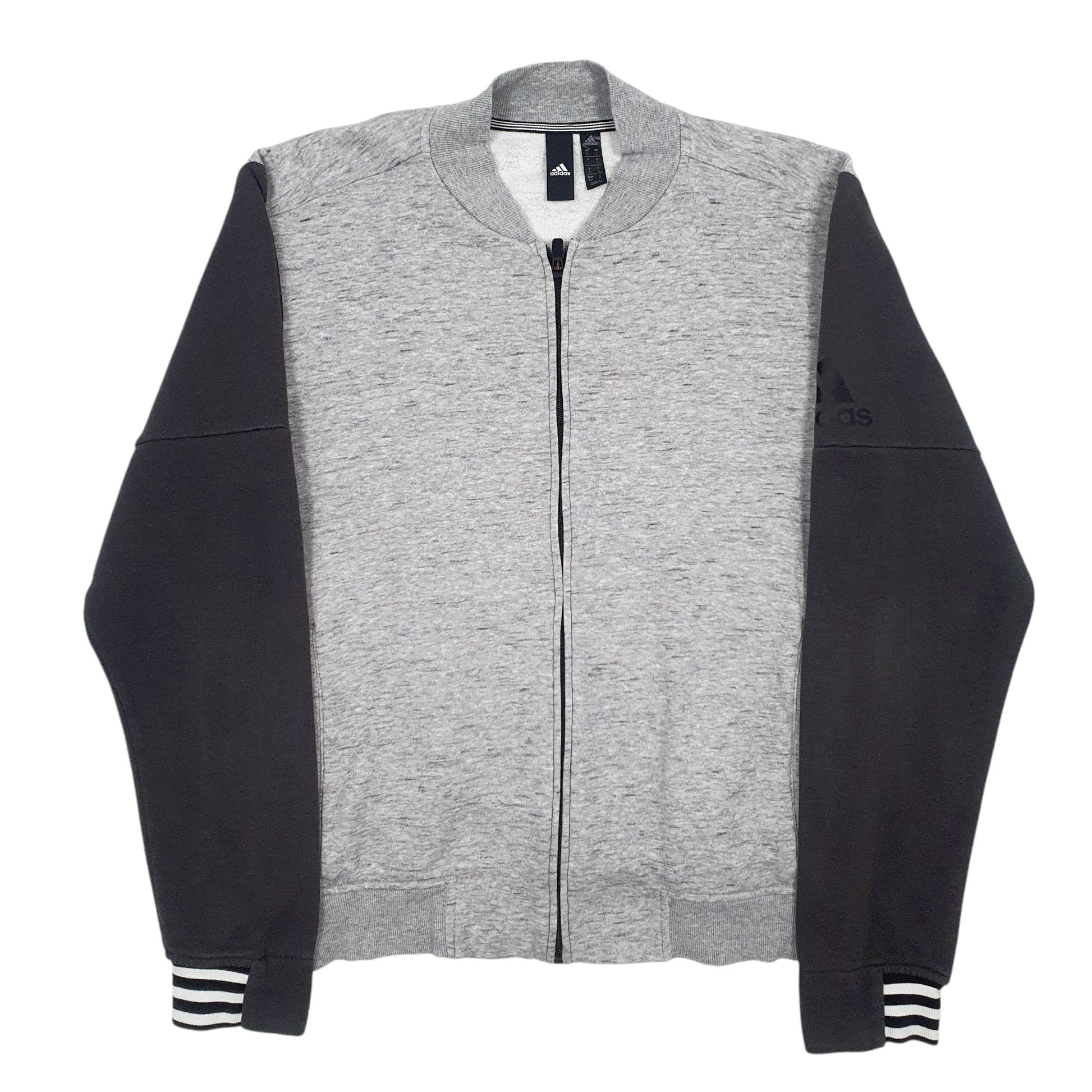 Mens Grey Adidas  Full Zip Jumper