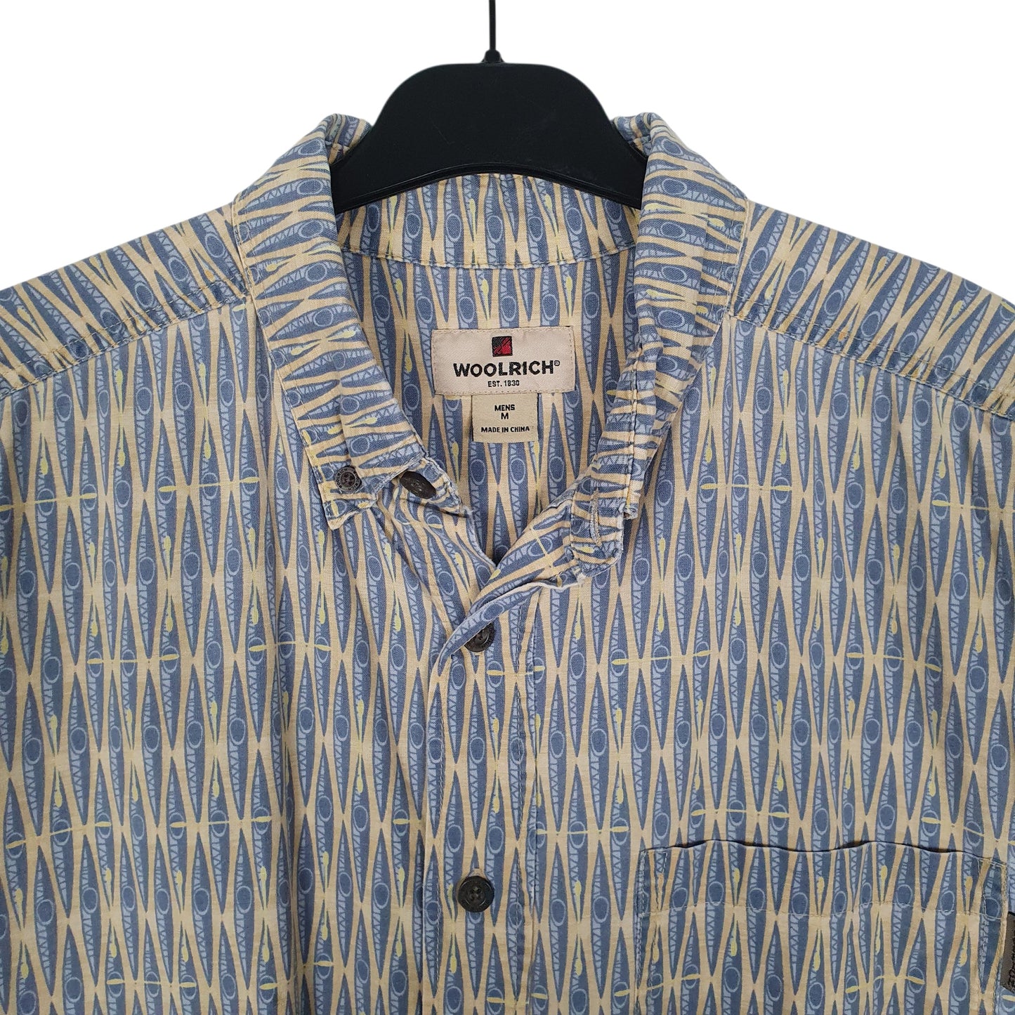 Mens Blue Woolrich   Shirt
