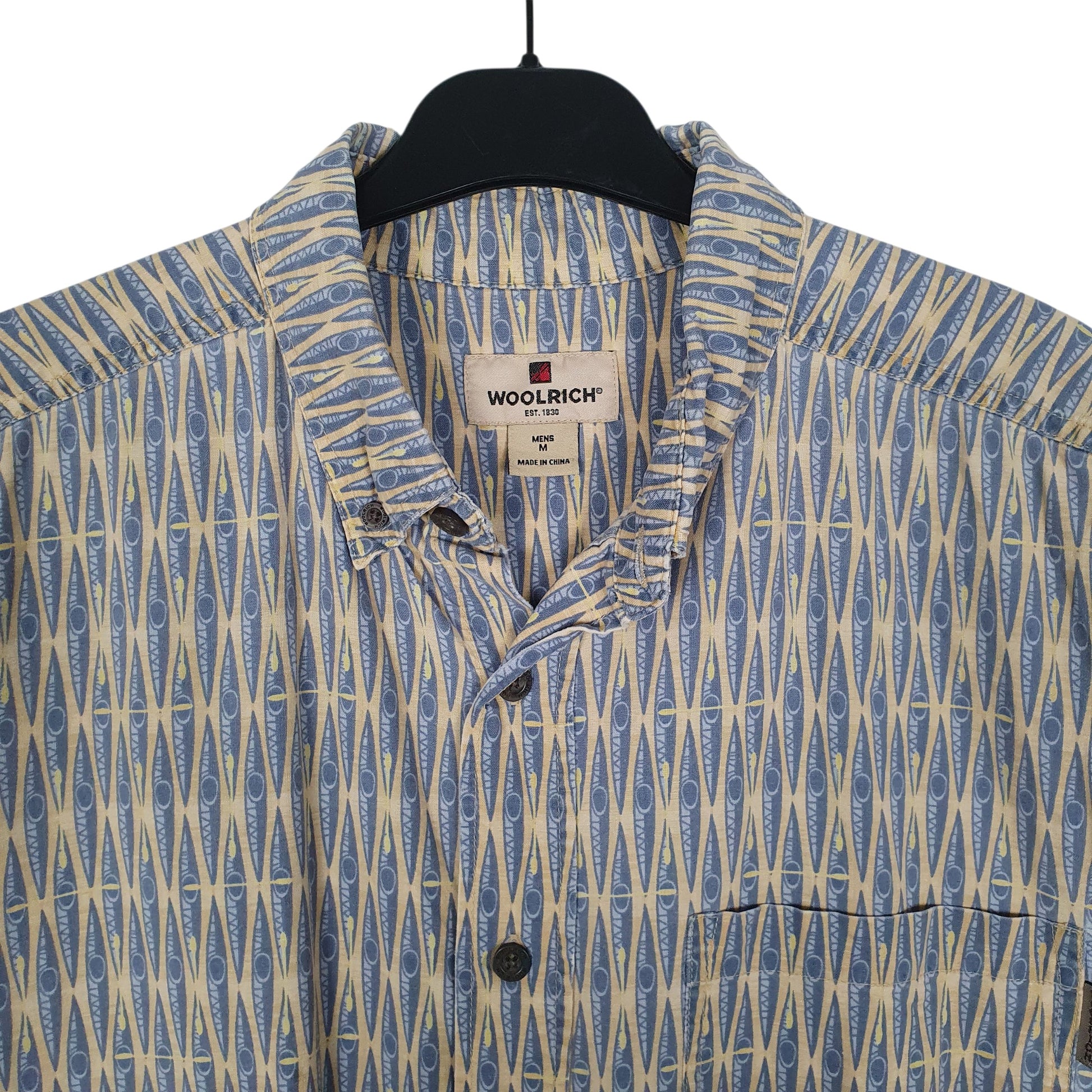 Mens Blue Woolrich   Shirt
