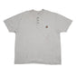 Mens Grey Carhartt Henley K84 ASH Short Sleeve T Shirt