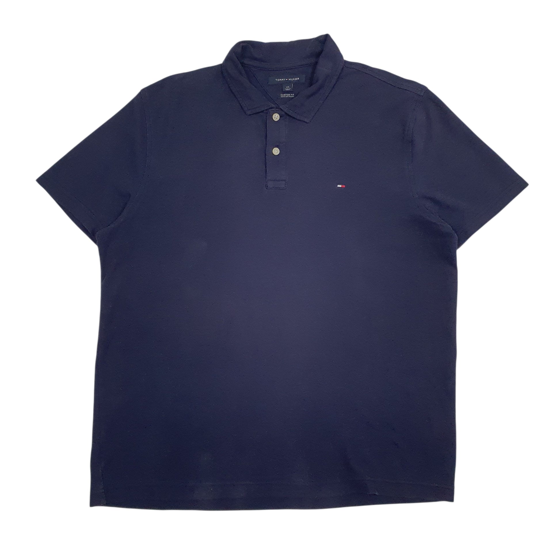 Mens Navy Tommy Hilfiger  Short Sleeve Polo Shirt