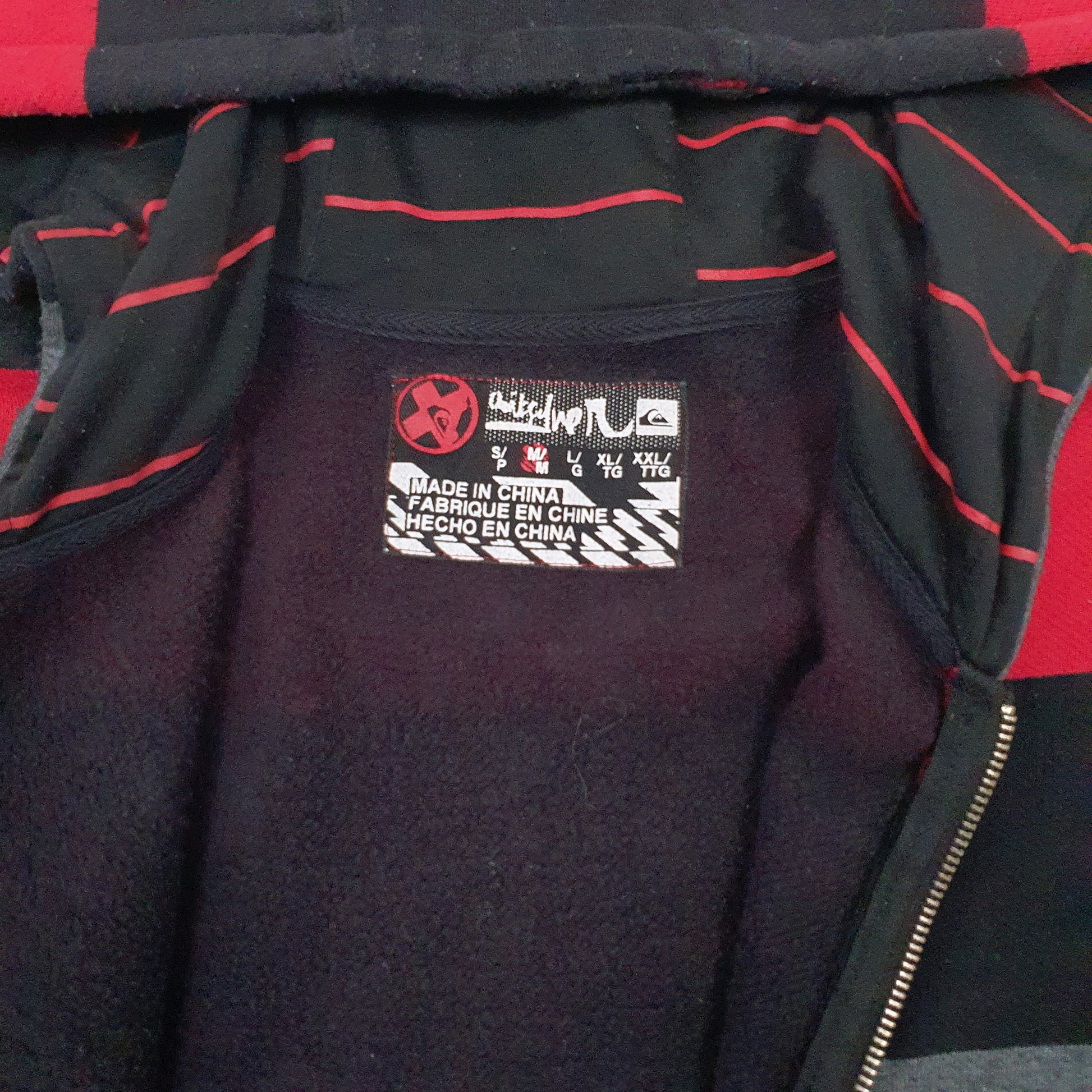 Mens Grey Quicksilver  Full Zip Jumper