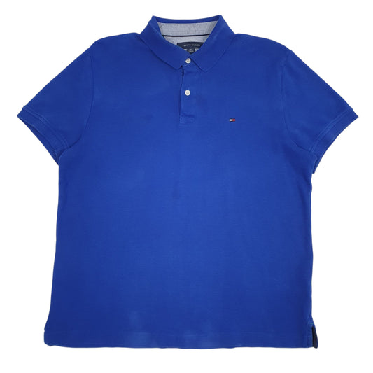 Mens Blue Tommy Hilfiger  Short Sleeve Polo Shirt
