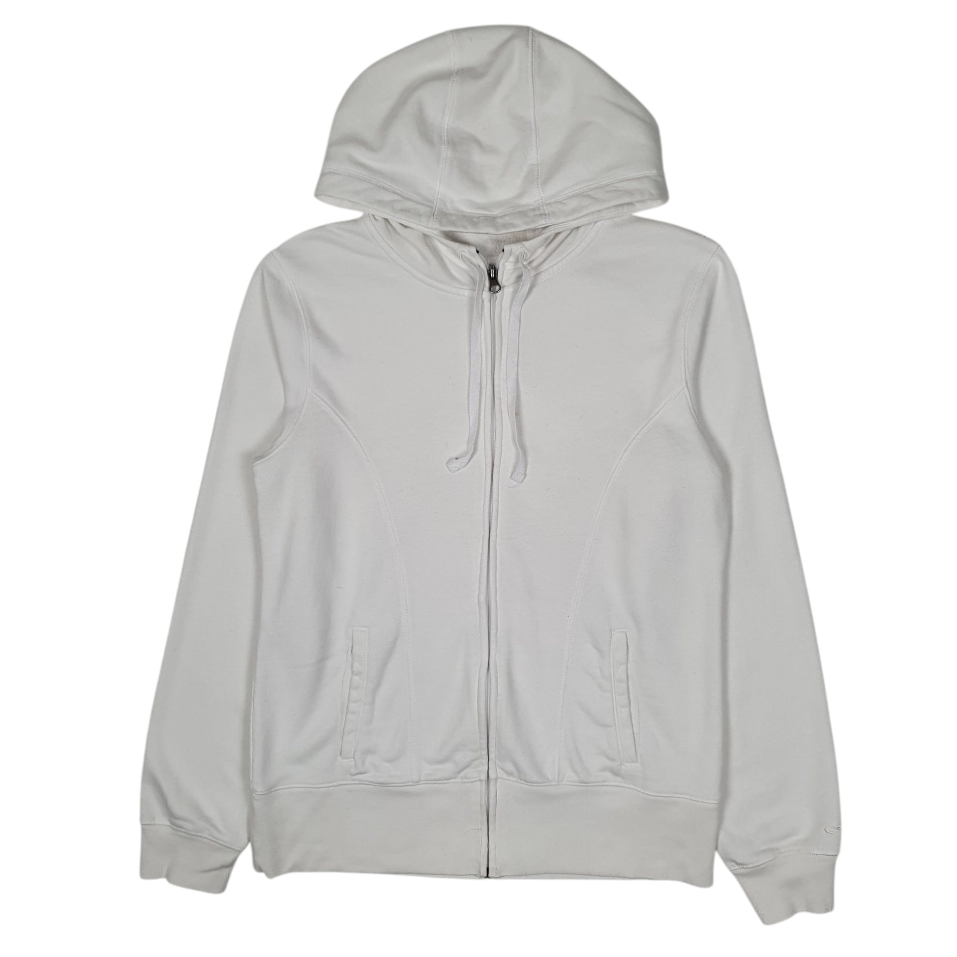 Womens White Champion Hoodie Full Zip Jumper