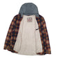 Mens Brown Levis Sherpa Lined Hoodie  Coat