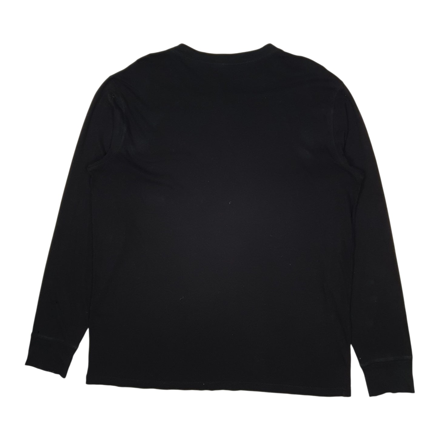 Mens Black Unbranded Henley  T Shirt