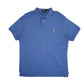 Mens Blue Polo Ralph Lauren Custom Fit Short Sleeve Polo Shirt