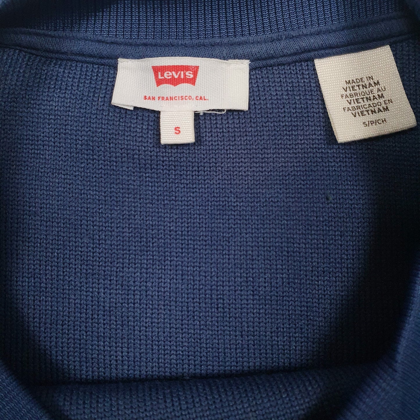 Mens Blue Levis  Crewneck Jumper