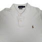 Mens White Polo Ralph Lauren Pima Soft Touch  Polo Shirt