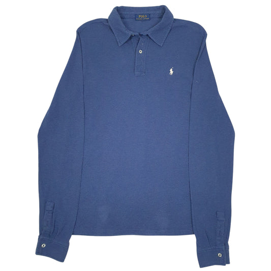 Mens Blue Polo Ralph Lauren  Long Sleeve Polo Shirt