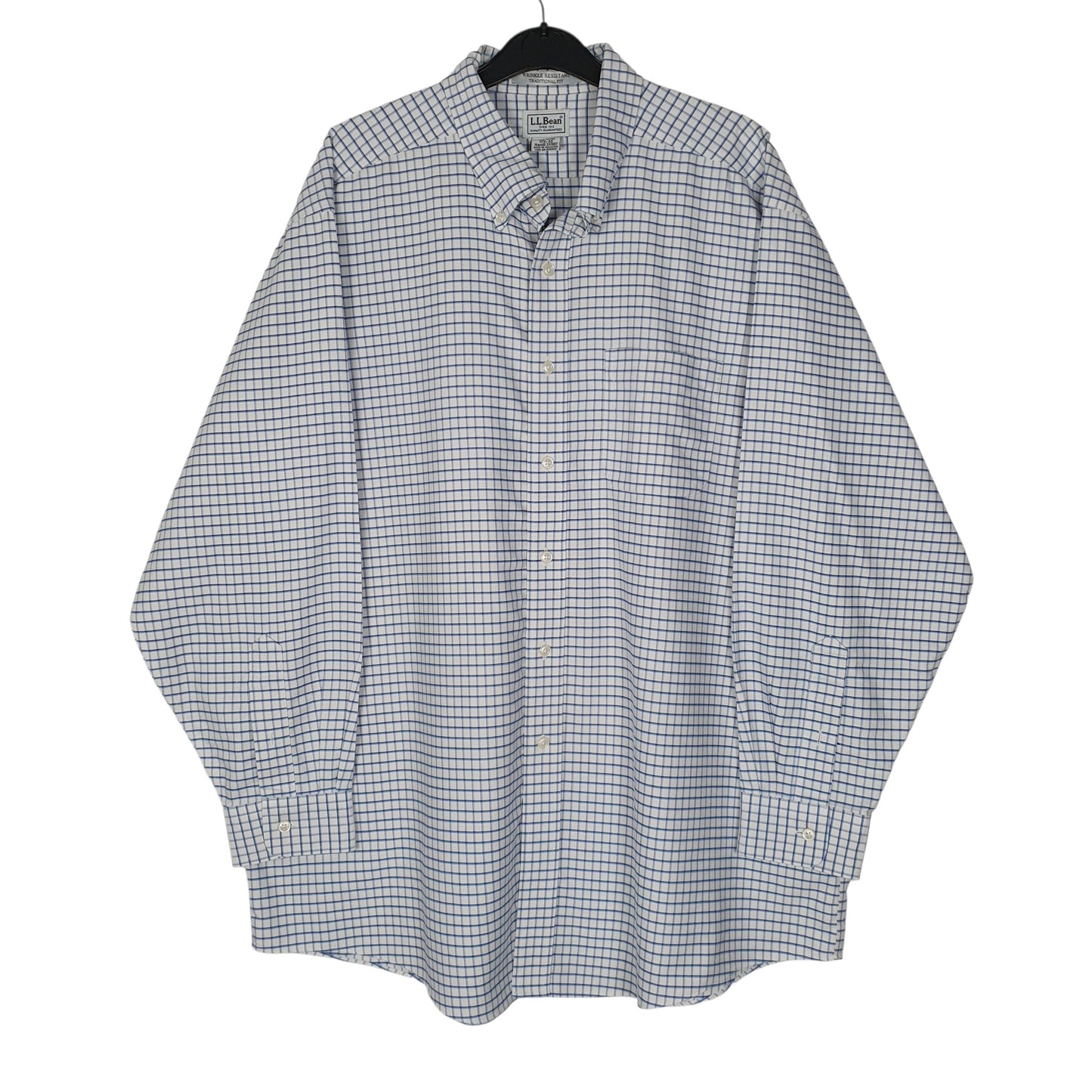 Mens Blue L.L.Bean  Long Sleeve Shirt