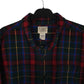 Mens Green L.L.Bean Scotch Plaid Flannel  Shirt