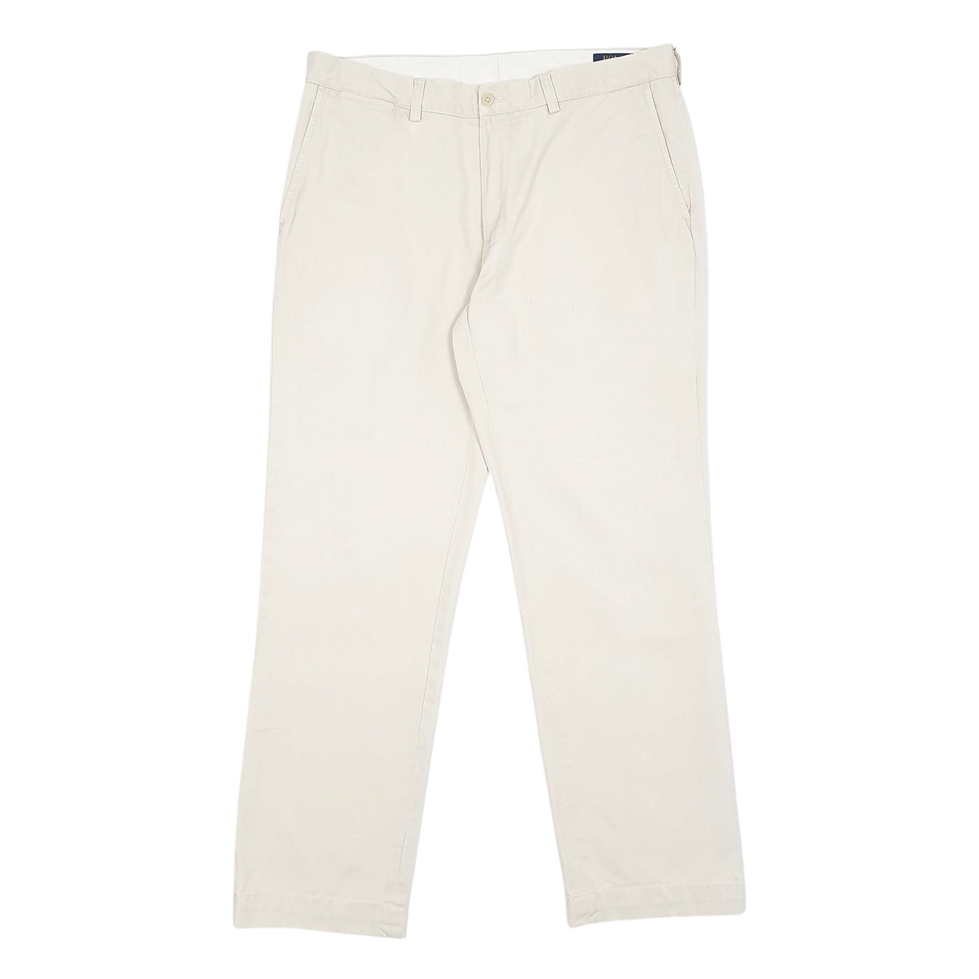 Mens Cream Polo Ralph Lauren Classic Fit Chino Trousers