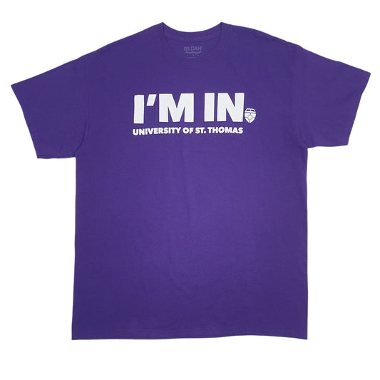 Mens Purple Gildan  Short Sleeve T Shirt