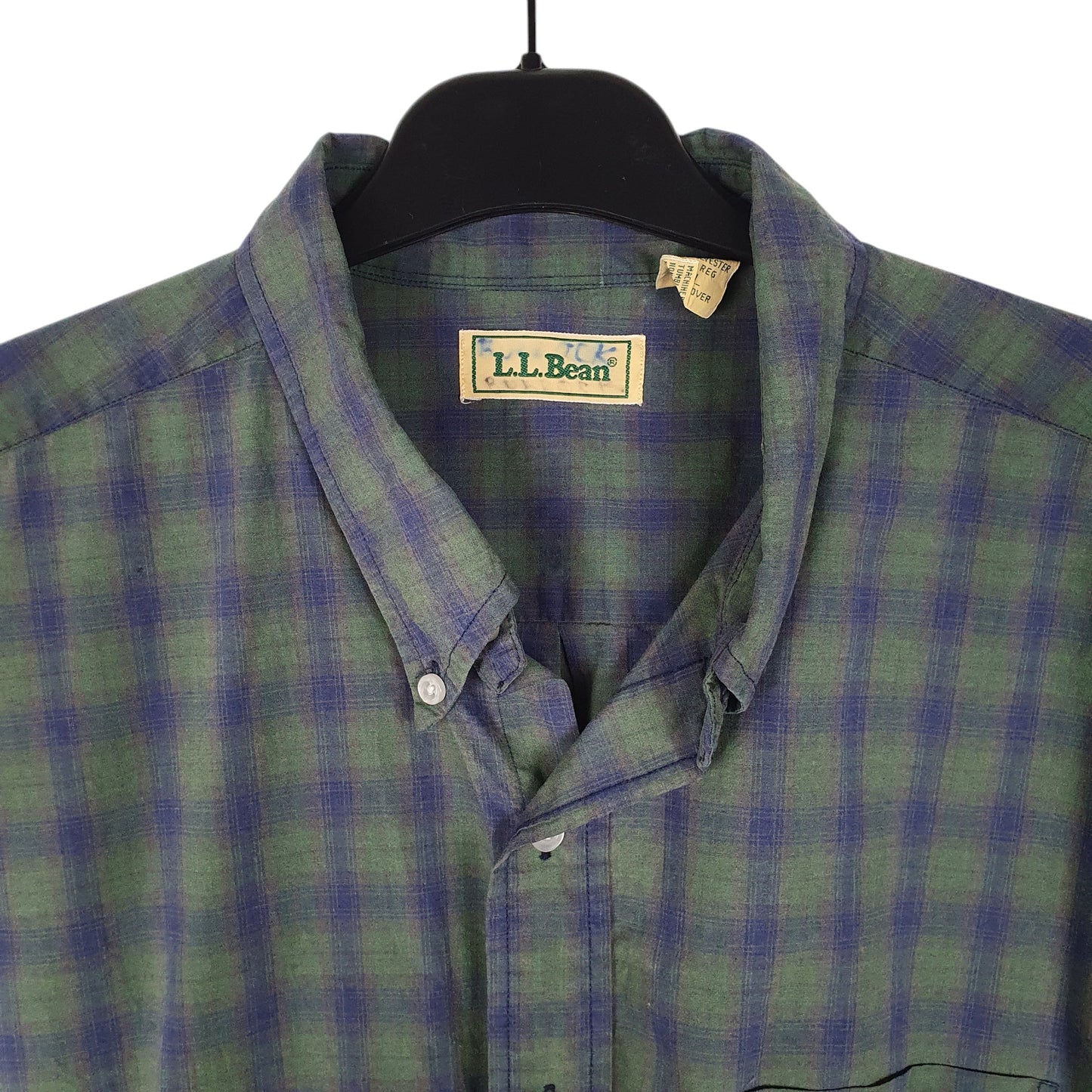 Mens Green L.L.Bean Vintage 90s  Shirt