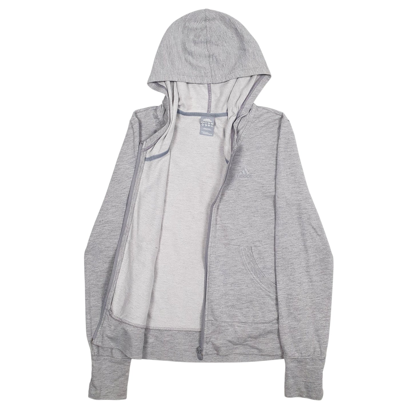 Mens Grey Adidas  Full Zip Jumper