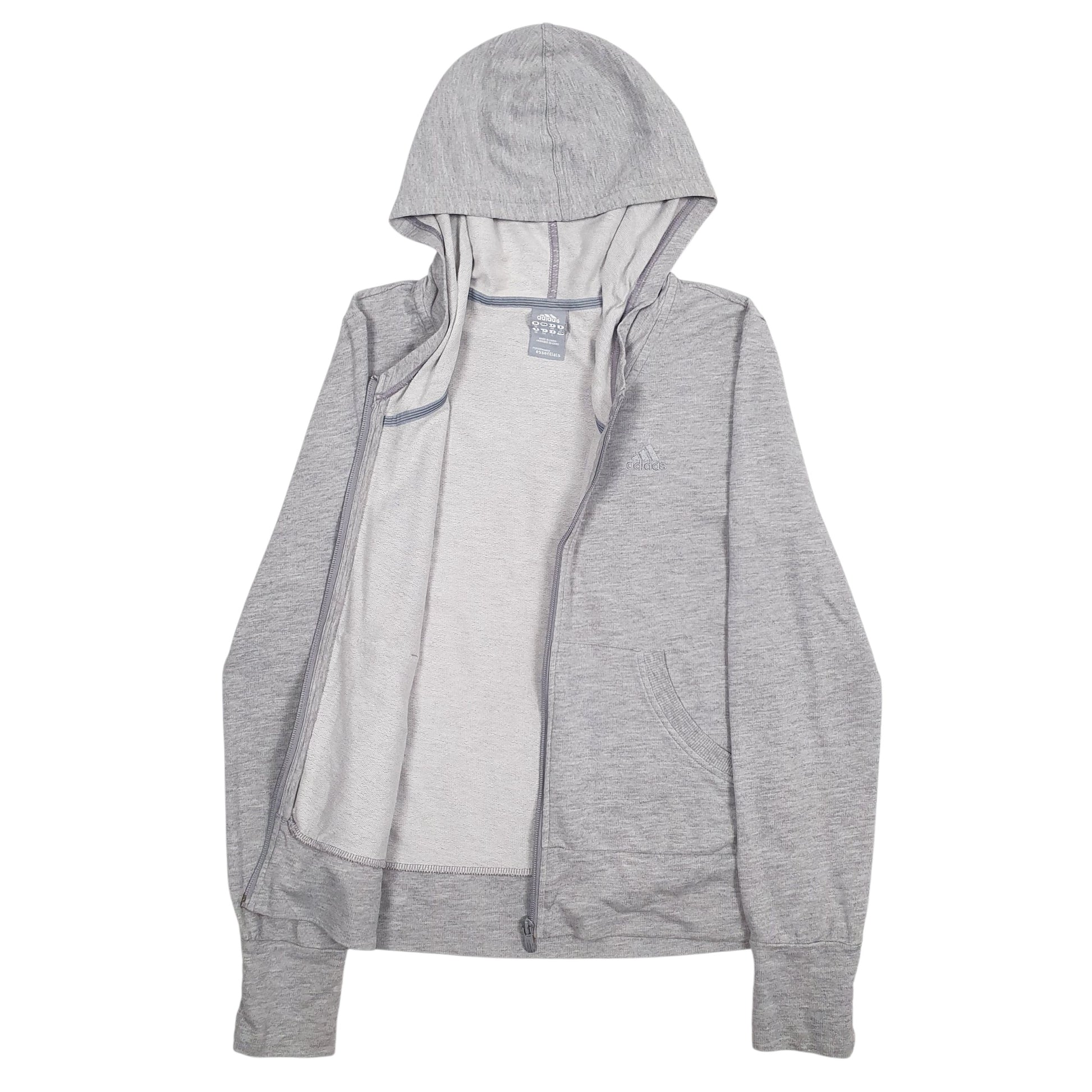 Mens Grey Adidas  Full Zip Jumper