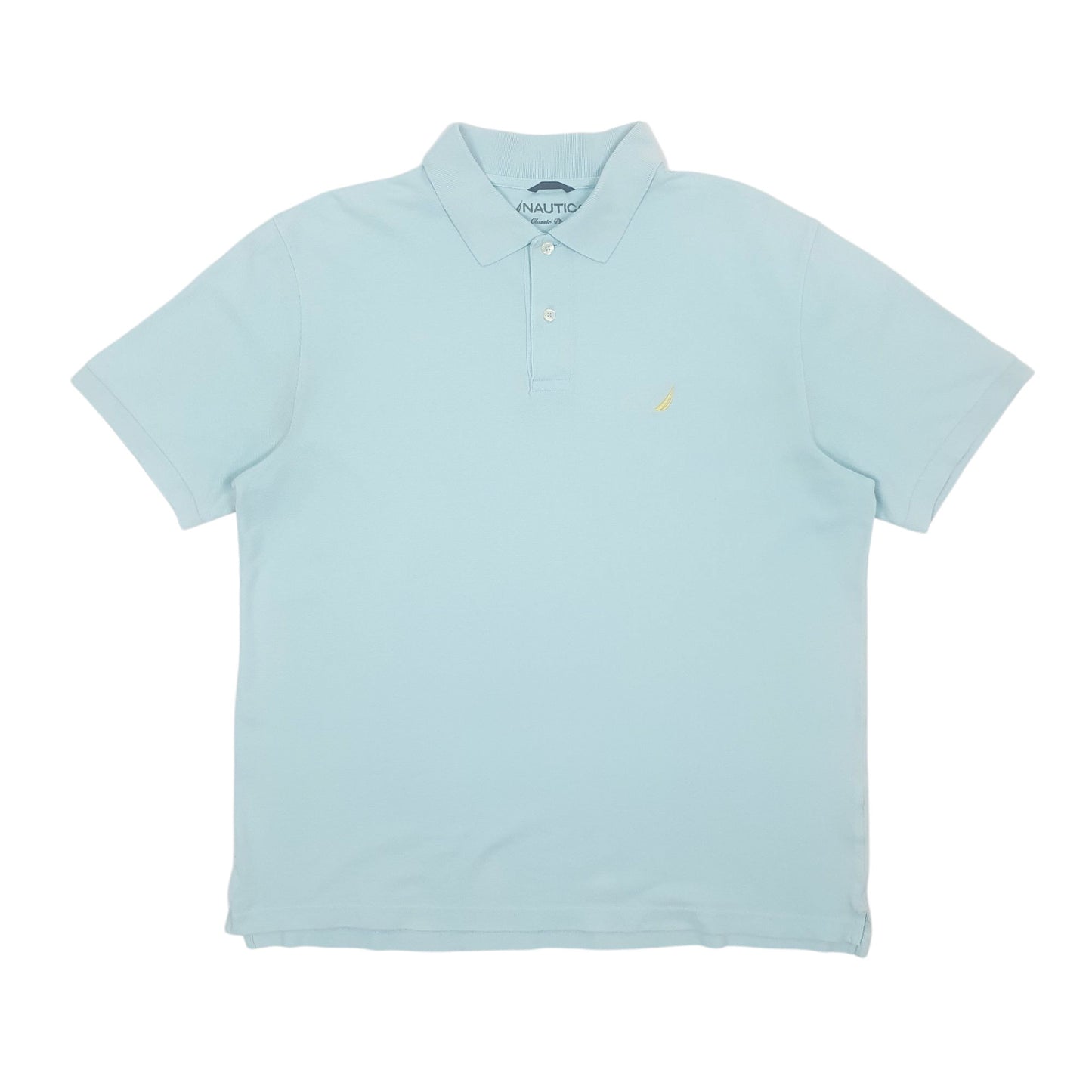 Mens Blue Nautica  Short Sleeve Polo Shirt