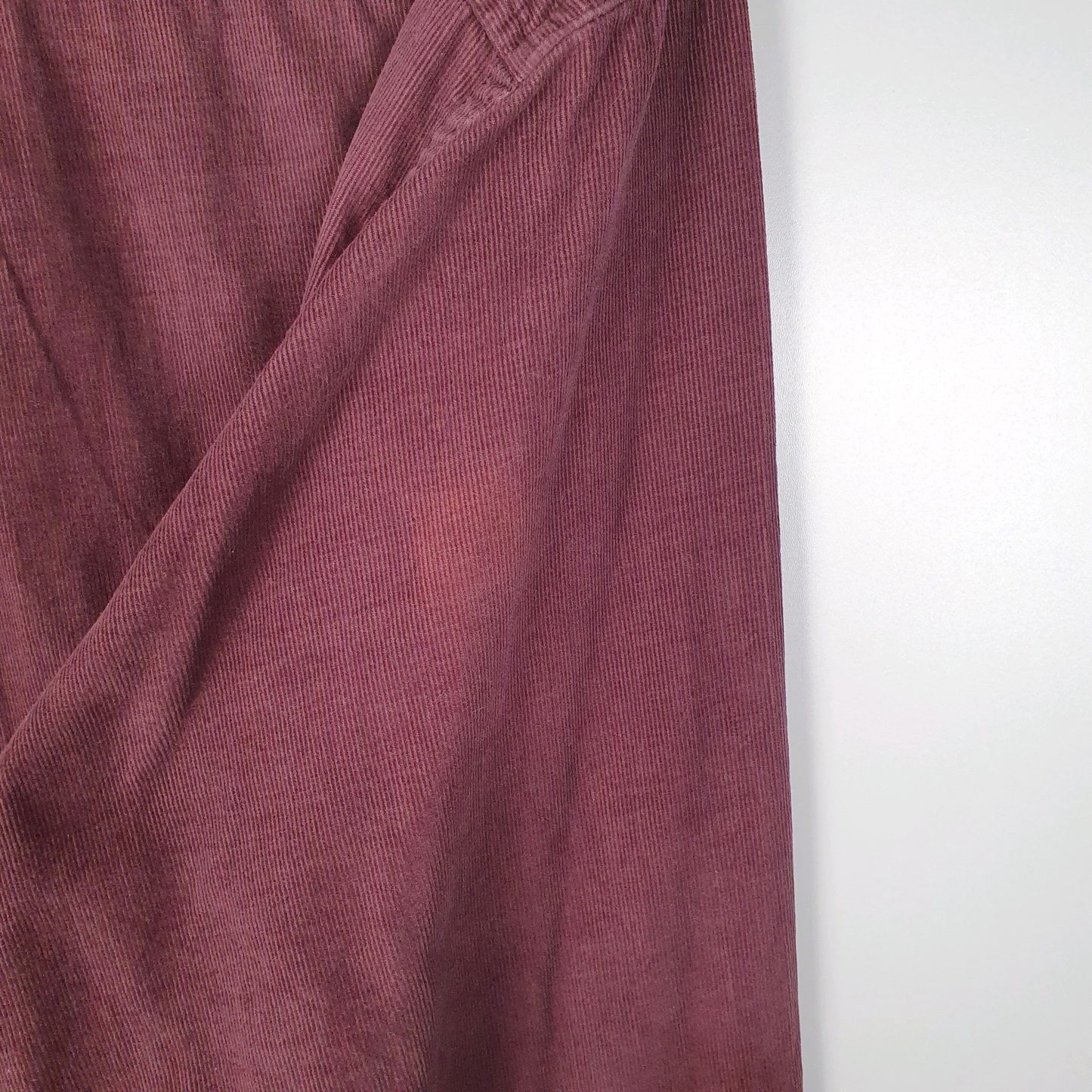 Mens Burgundy L.L.Bean Corduroy  Shirt