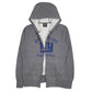Womens Grey NFL Hoodie New York Giants Full Zip Jumper