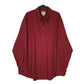 Mens Red L.L.Bean Flannel Houndstooth Long Sleeve Shirt
