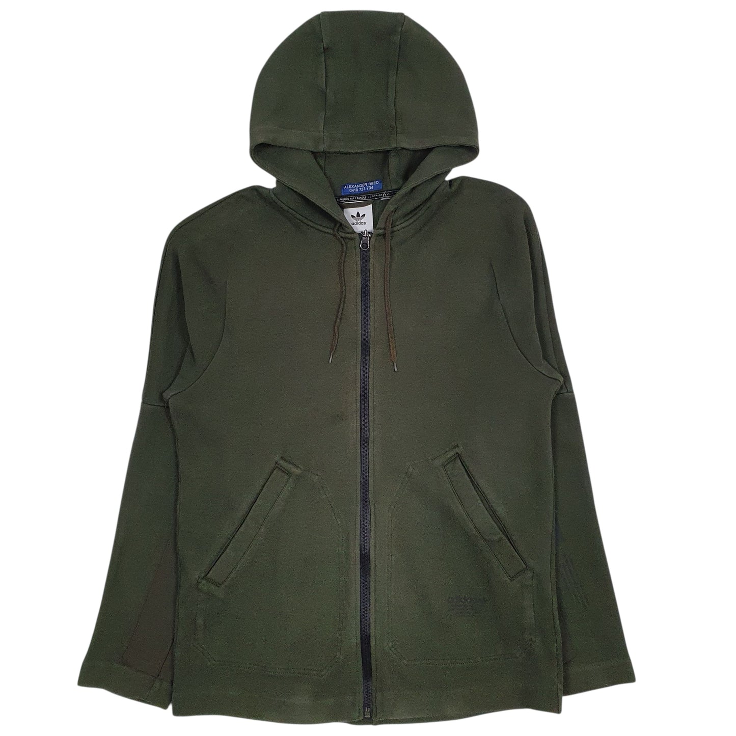 Mens Green Adidas  Full Zip Jumper