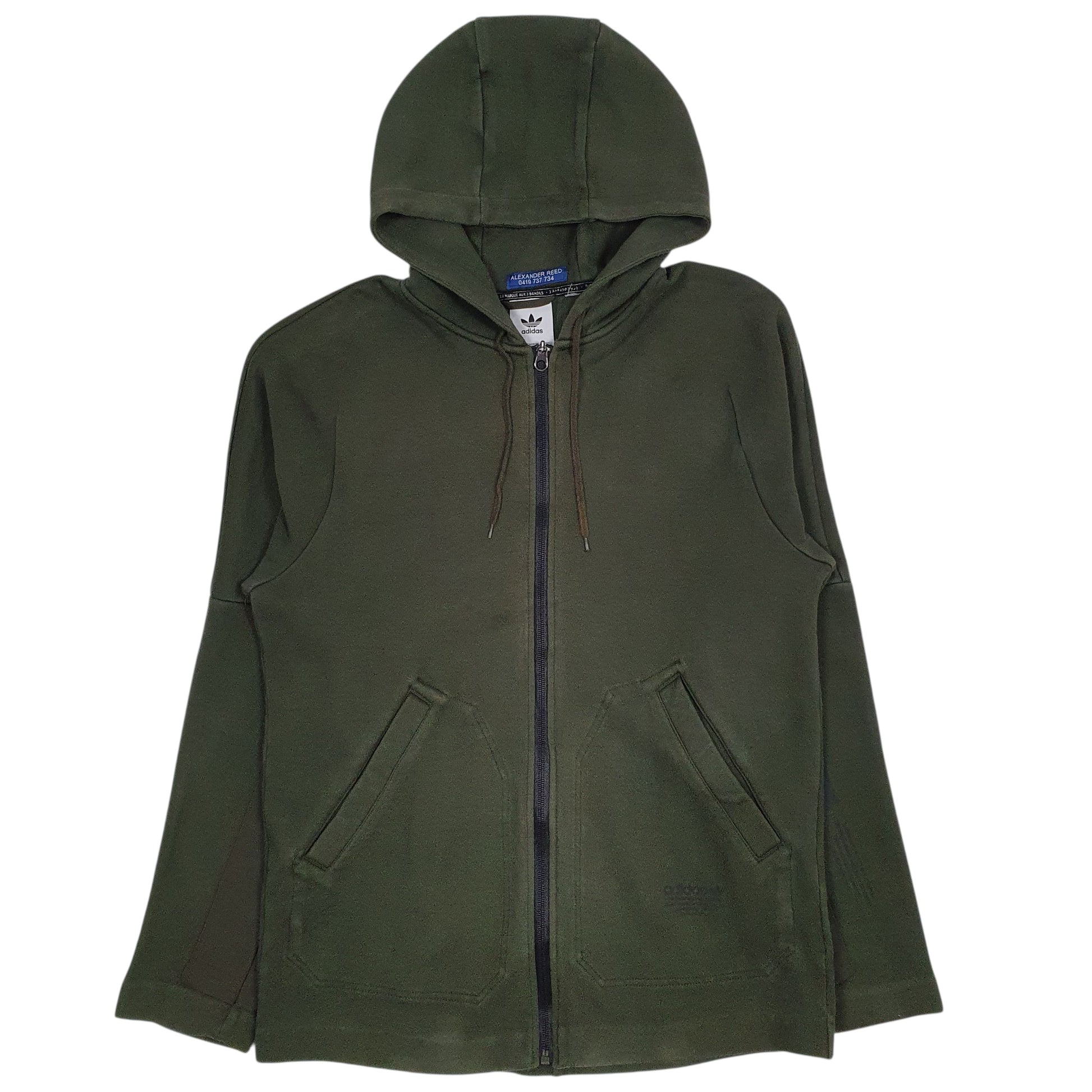 Mens Green Adidas  Full Zip Jumper