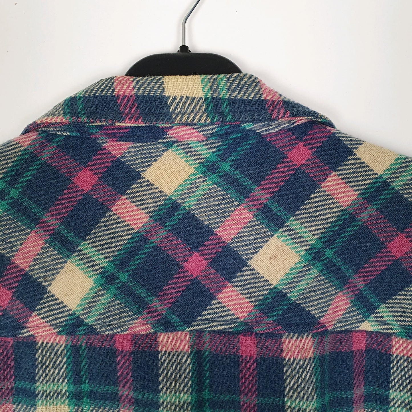 Womens Blue Woolrich Thick Shacket Jacket Vintage 1980s Hoodie Shirt