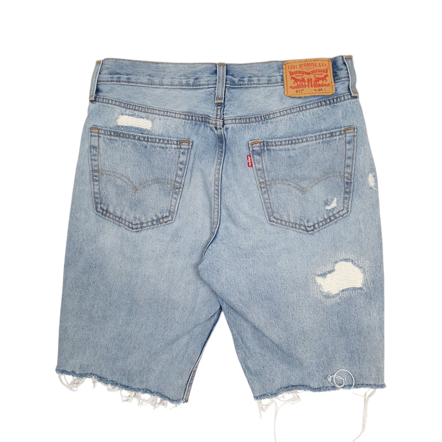 Mens Blue Levis 511 Slim Fit  Shorts