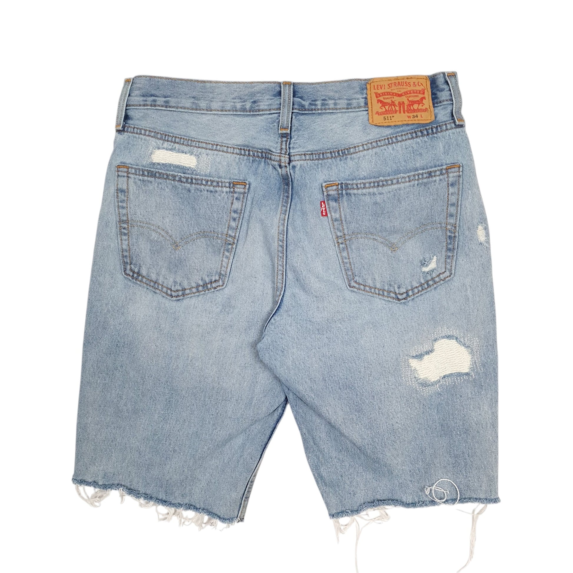 Mens Blue Levis 511 Slim Fit  Shorts