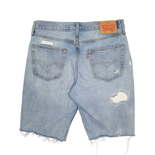 Mens Blue Levis 511 Slim Fit  Shorts