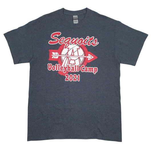 Mens Blue Gildan  Short Sleeve T Shirt