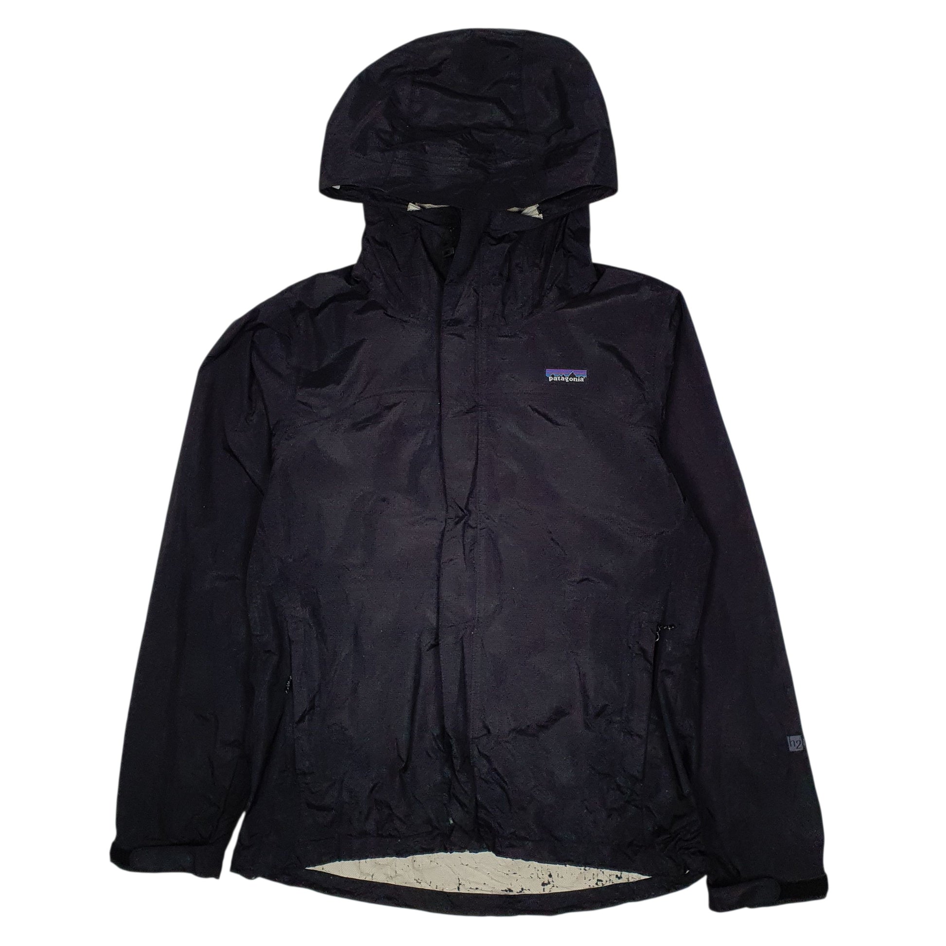 Womens Black Patagonia Torrentshell Crewneck Coat