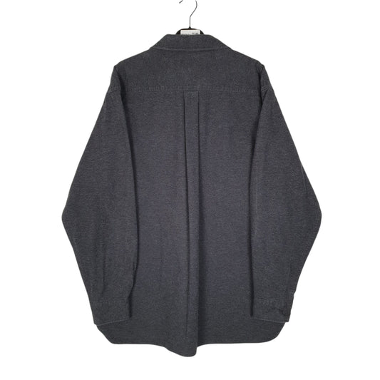 Mens Grey L.L.Bean Thick Chamois  Shirt