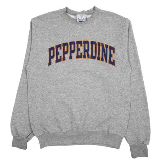Mens Grey Champion Pepperdine Crewneck Jumper
