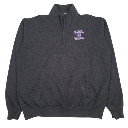Mens Grey Champion Niagara University Quarter Zip Jumper