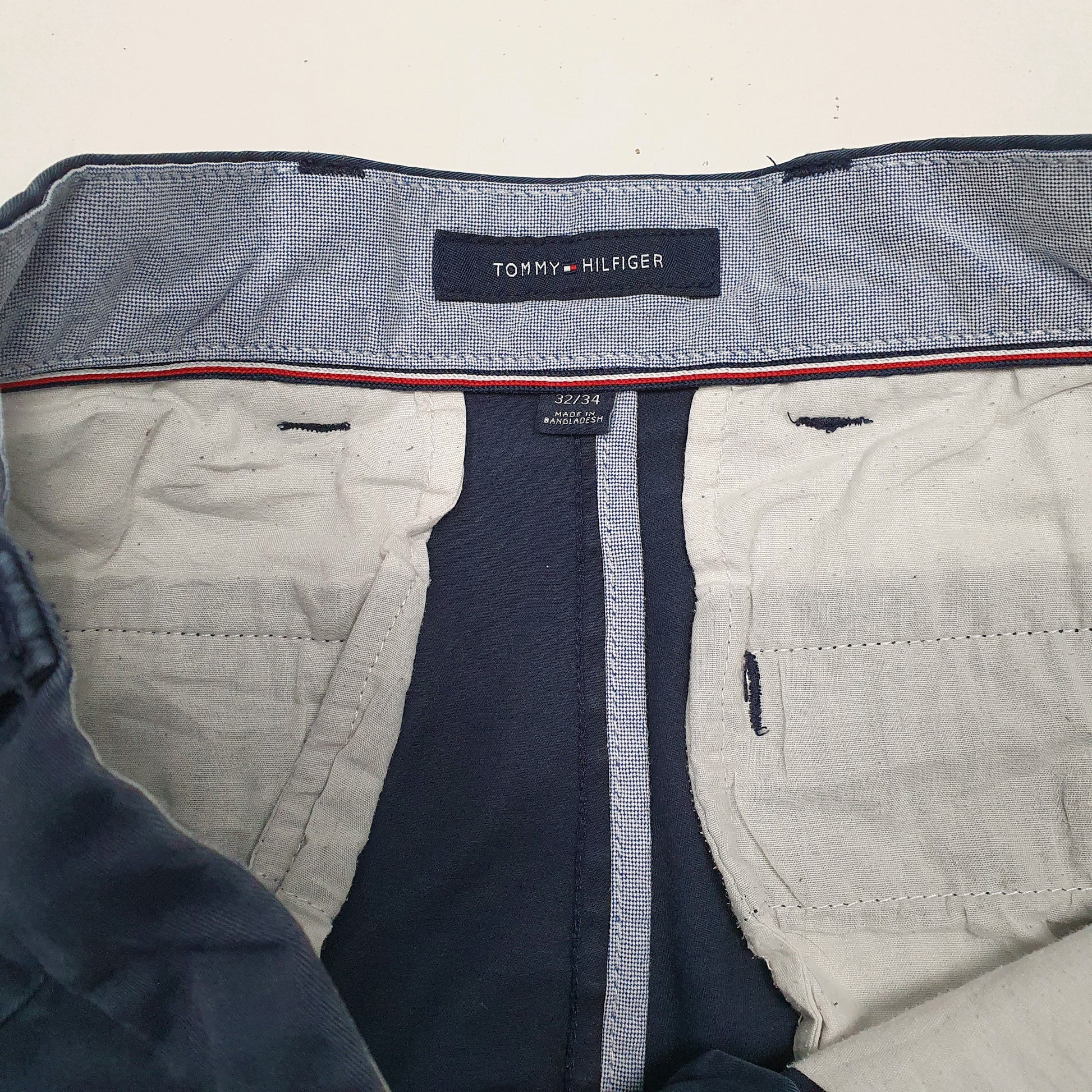 Mens Navy Tommy Hilfiger Slim  Shorts