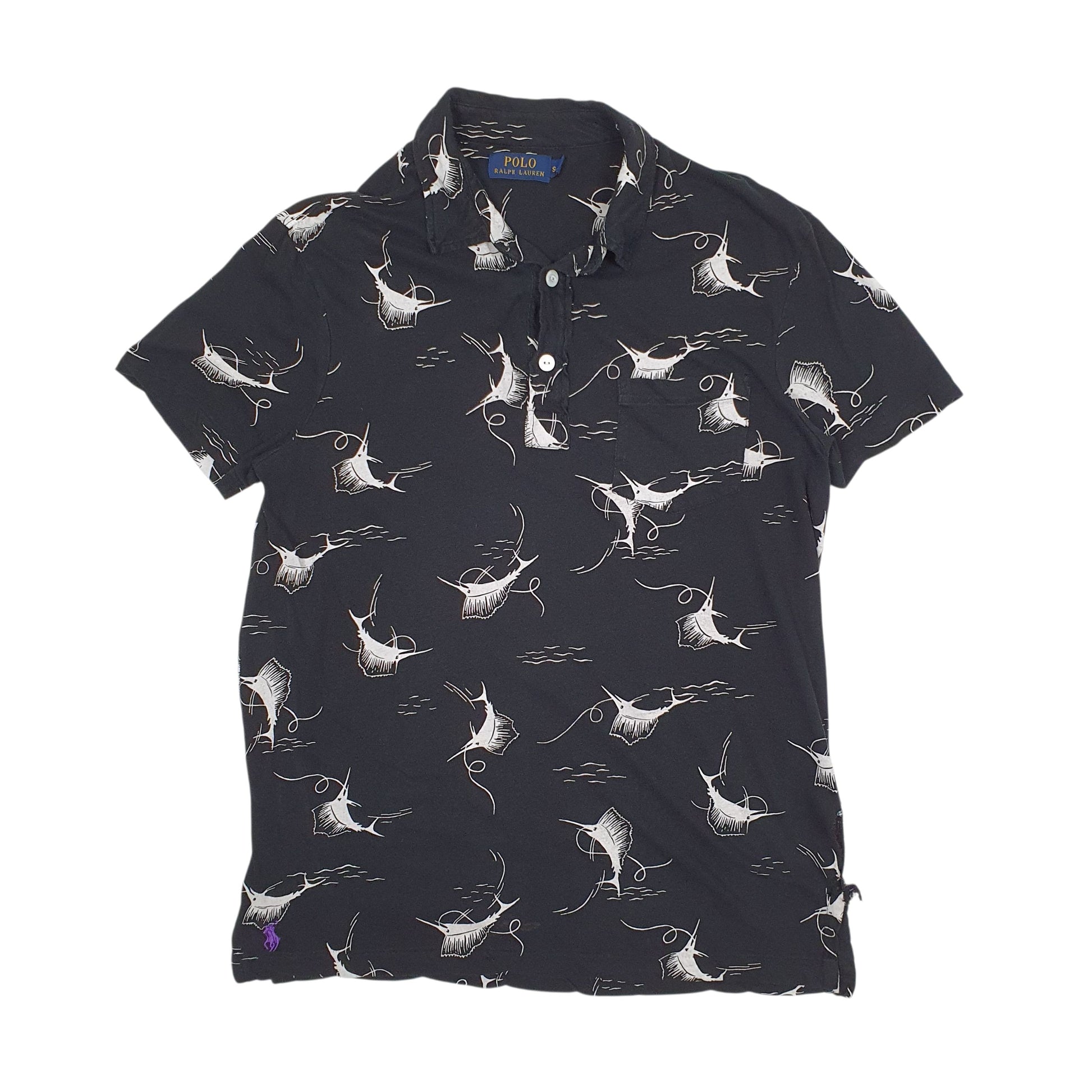 Mens Black Polo Ralph Lauren  Short Sleeve Polo Shirt