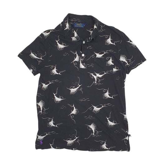 Mens Black Polo Ralph Lauren  Short Sleeve Polo Shirt