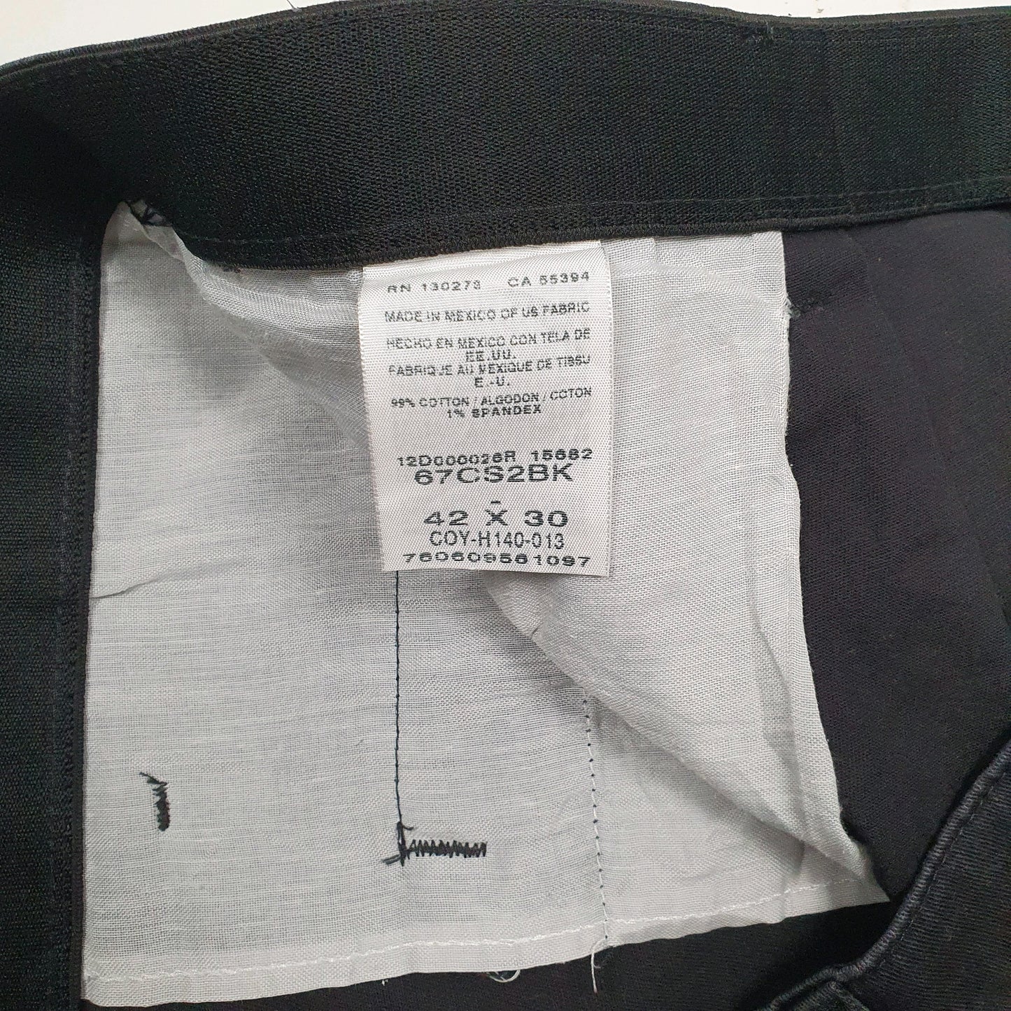 Mens Black Wrangler Pleated  Shorts