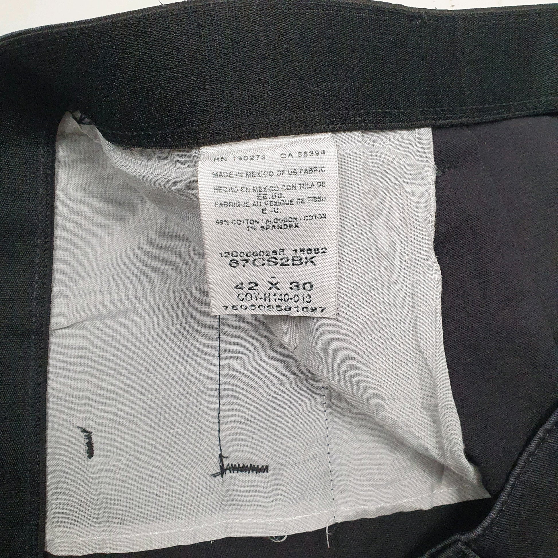 Mens Black Wrangler Pleated  Shorts