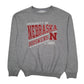 Womens Grey Champion Nebraska University Huskees Crewneck Jumper
