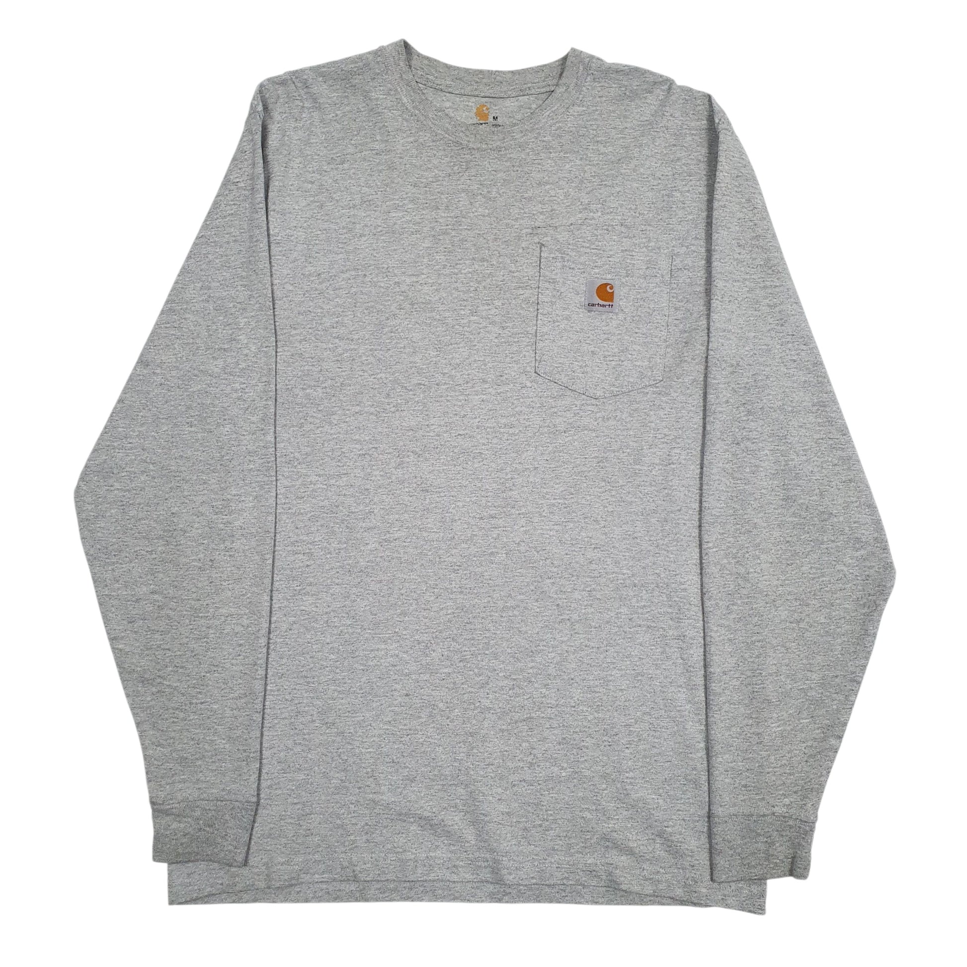 Mens Grey Carhartt  Long Sleeve T Shirt