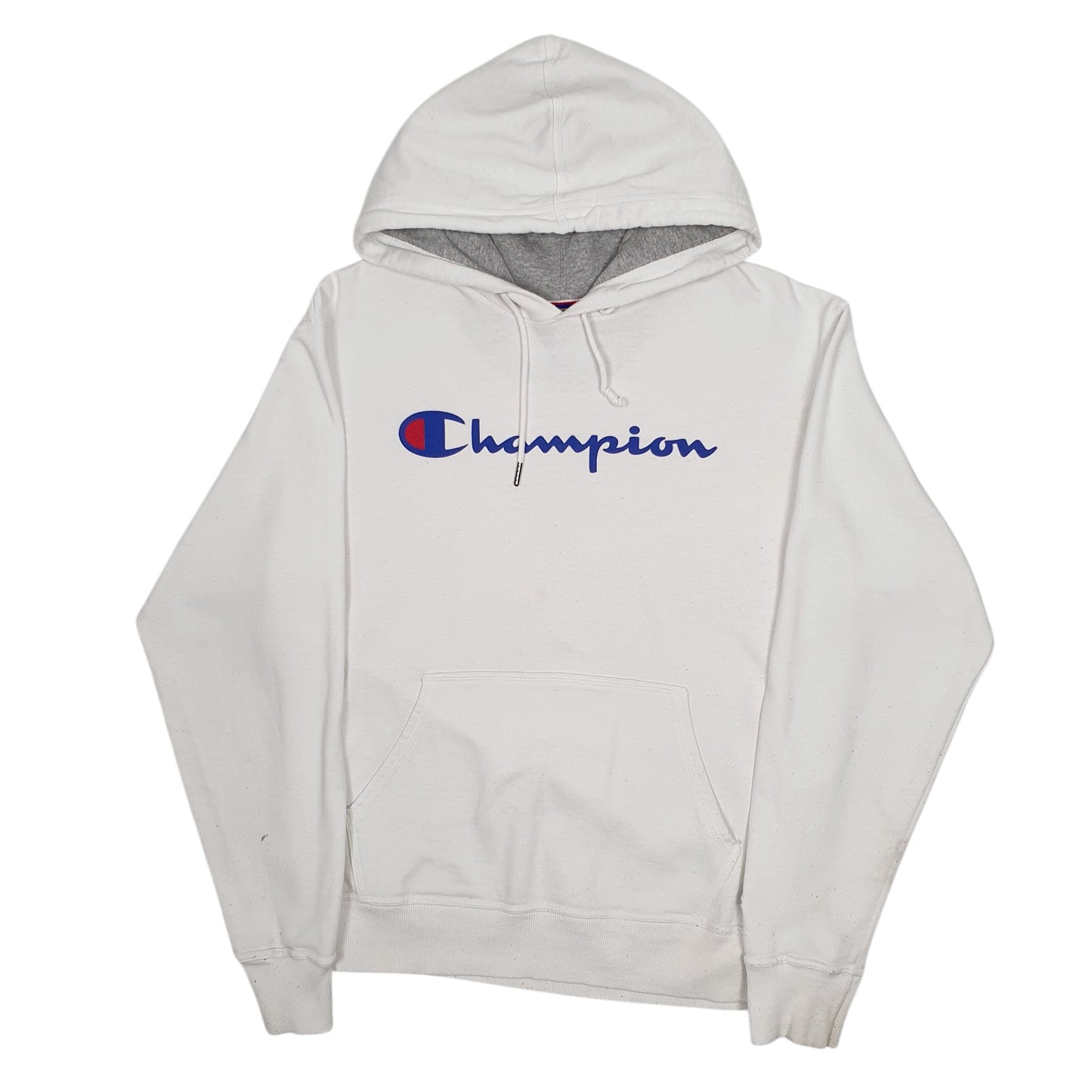 Mens White Champion  Hoodie Jumper
