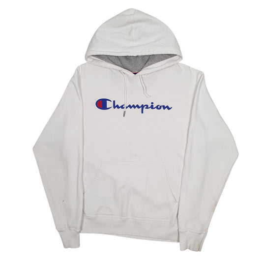 Mens White Champion  Hoodie Jumper